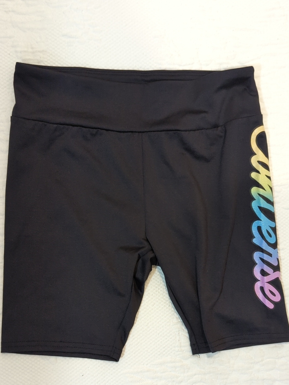Converse Glitter Script Bike Shorts Size M (10-12 Yrs)